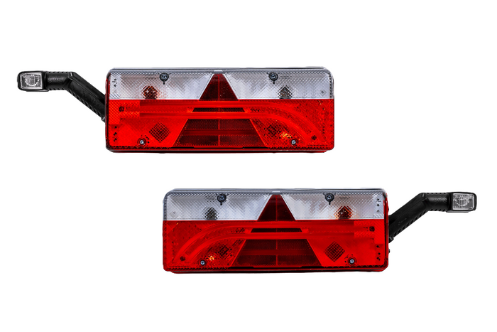 Lampy tylne ASPÖCK EUROPOINT III LED bajonet 7PIN ASS2 z rogiem 7 funkcji lewa+prawa
