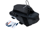 Велосипедна підсідлова сумка PROFEX 82318 Long Black Lux з кишенею для пляшки